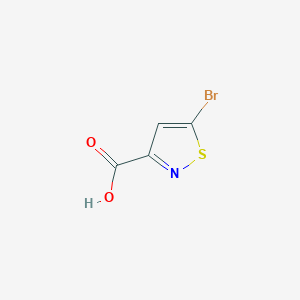 molecular formula C4H2BrNO2S B2655465 5-Bromo-isothiazole-3-carboxylic acid CAS No. 4576-89-0