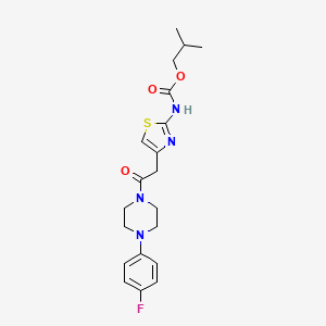 Isobutyl (4-(2-(4-(4-fluorophenyl)piperazin-1-yl)-2-oxoethyl)thiazol-2-yl)carbamate