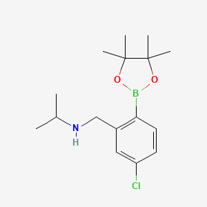4-Chloro-2-(isopropylaminomethyl)phenylboronic acid, pinacol ester