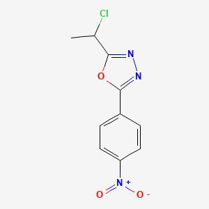 2-(1-Chloroethyl)-5-(4-nitrophenyl)-1,3,4-oxadiazole