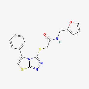 N-(2-furylmethyl)-2-[(5-phenyl[1,3]thiazolo[2,3-c][1,2,4]triazol-3-yl)thio]acetamide