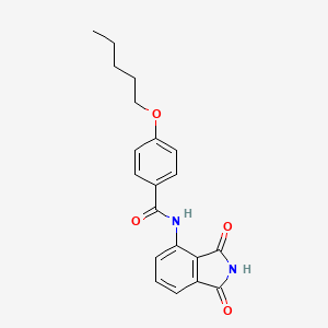 N-(1,3-dioxoisoindolin-4-yl)-4-(pentyloxy)benzamide