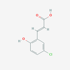 molecular formula C9H7ClO3 B2655554 (E)-3-(5-Chloro-2-hydroxyphenyl)acrylic acid CAS No. 262272-18-4