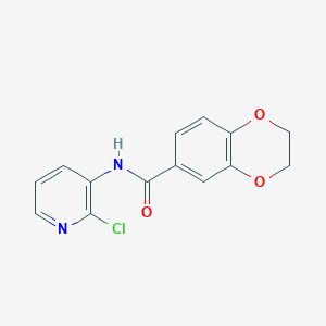 molecular formula C14H11ClN2O3 B2655577 N-(2-chloropyridin-3-yl)-2,3-dihydro-1,4-benzodioxine-6-carboxamide CAS No. 879608-17-0