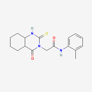 molecular formula C17H15N3O2S B2655590 N-(2-methylphenyl)-2-(4-oxo-2-sulfanylidene-1,2,3,4-tetrahydroquinazolin-3-yl)acetamide CAS No. 2415630-12-3