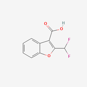 B2655653 2-(Difluoromethyl)-1-benzofuran-3-carboxylic acid CAS No. 2248295-91-0