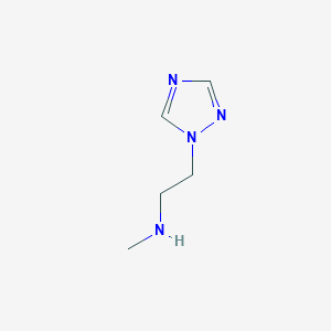 molecular formula C5H11ClN4 B2655895 N-Methyl-2-(1H-1,2,4-triazol-1-yl)ethanamine CAS No. 373356-44-6
