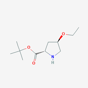 molecular formula C11H21NO3 B2655946 Tert-butyl (2S,4R)-4-ethoxypyrrolidine-2-carboxylate CAS No. 2287246-92-6
