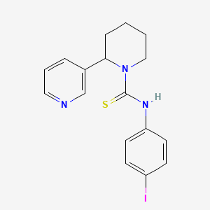 molecular formula C17H18IN3S B2655965 N-(4-iodophenyl)-2-(pyridin-3-yl)piperidine-1-carbothioamide CAS No. 399003-03-3