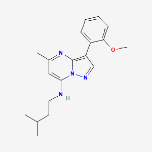 3-(2-methoxyphenyl)-5-methyl-N-(3-methylbutyl)pyrazolo[1,5-a]pyrimidin-7-amine