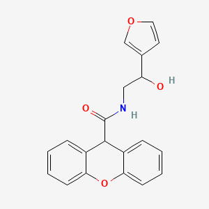 molecular formula C20H17NO4 B2655975 N-[2-(furan-3-yl)-2-hydroxyethyl]-9H-xanthene-9-carboxamide CAS No. 1396865-29-4
