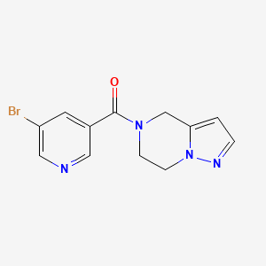 (5-bromopyridin-3-yl)(6,7-dihydropyrazolo[1,5-a]pyrazin-5(4H)-yl)methanone