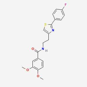 N-[2-[2-(4-fluorophenyl)-1,3-thiazol-4-yl]ethyl]-3,4-dimethoxybenzamide