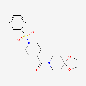 1,4-Dioxa-8-azaspiro[4.5]dec-8-yl[1-(phenylsulfonyl)-4-piperidinyl]methanone