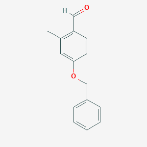 molecular formula C15H14O2 B026560 2-Methyl 4-benzyloxybenzaldehyde CAS No. 101093-56-5