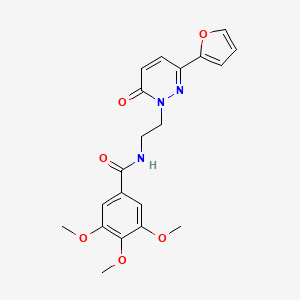 N-(2-(3-(furan-2-yl)-6-oxopyridazin-1(6H)-yl)ethyl)-3,4,5-trimethoxybenzamide