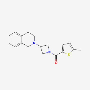 (3-(3,4-dihydroisoquinolin-2(1H)-yl)azetidin-1-yl)(5-methylthiophen-2-yl)methanone