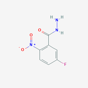 molecular formula C7H6FN3O3 B2656011 5-Fluoro-2-nitrobenzohydrazide CAS No. 1183552-88-6