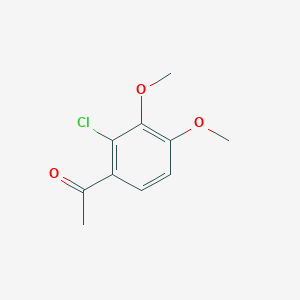 molecular formula C10H11ClO3 B2656030 1-(2-Chloro-3,4-dimethoxyphenyl)ethanone CAS No. 1546993-86-5