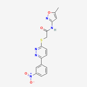N-(5-methylisoxazol-3-yl)-2-((6-(3-nitrophenyl)pyridazin-3-yl)thio)acetamide