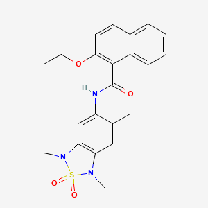 2-ethoxy-N-(1,3,6-trimethyl-2,2-dioxido-1,3-dihydrobenzo[c][1,2,5]thiadiazol-5-yl)-1-naphthamide