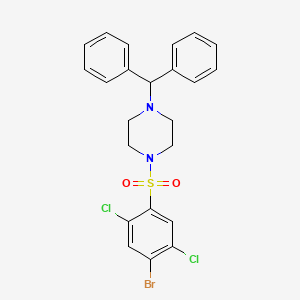 1-(4-Bromo-2,5-dichlorobenzenesulfonyl)-4-(diphenylmethyl)piperazine
