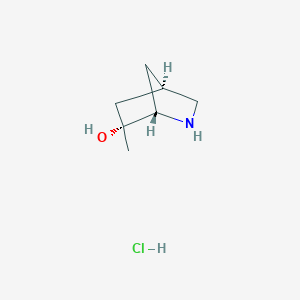 (1S,4R,6R)-6-Methyl-2-azabicyclo[2.2.1]heptan-6-ol;hydrochloride