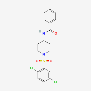 N-{1-[(2,5-dichlorophenyl)sulfonyl]-4-piperidinyl}benzenecarboxamide
