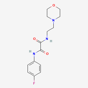 molecular formula C14H18FN3O3 B2656067 N'-(4-fluorophenyl)-N-[2-(morpholin-4-yl)ethyl]ethanediamide CAS No. 332125-10-7