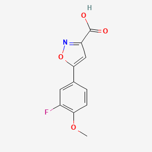 5-(3-Fluoro-4-methoxyphenyl)isoxazole-3-carboxylic acid