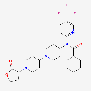 N-(1'-(2-oxotetrahydrofuran-3-yl)-[1,4'-bipiperidin]-4-yl)-N-(5-(trifluoromethyl)pyridin-2-yl)cyclohexanecarboxamide