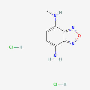 4-N-Methyl-2,1,3-benzoxadiazole-4,7-diamine;dihydrochloride