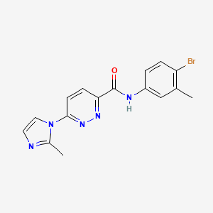 N-(4-bromo-3-methylphenyl)-6-(2-methyl-1H-imidazol-1-yl)pyridazine-3-carboxamide