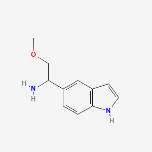 molecular formula C11H14N2O B2656088 1-(1h-indol-5-yl)-2-methoxyethan-1-amine CAS No. 1270451-31-4