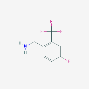 molecular formula C8H7F4N B026561 4-Fluoro-2-(trifluoromethyl)benzylamine CAS No. 202522-22-3