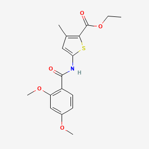 molecular formula C17H19NO5S B2656105 Ethyl 5-(2,4-dimethoxybenzamido)-3-methylthiophene-2-carboxylate CAS No. 477567-52-5