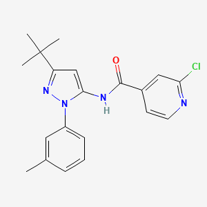N-[3-tert-butyl-1-(3-methylphenyl)-1H-pyrazol-5-yl]-2-chloropyridine-4-carboxamide