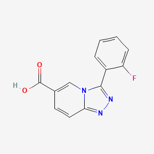 3-(2-Fluorophenyl)-[1,2,4]triazolo[4,3-a]pyridine-6-carboxylic acid