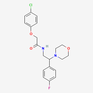 2-(4-chlorophenoxy)-N-(2-(4-fluorophenyl)-2-morpholinoethyl)acetamide