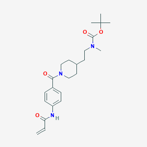 Tert-butyl N-methyl-N-[2-[1-[4-(prop-2-enoylamino)benzoyl]piperidin-4-yl]ethyl]carbamate