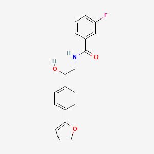 3-fluoro-N-{2-[4-(furan-2-yl)phenyl]-2-hydroxyethyl}benzamide