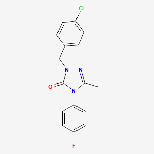 2-(4-chlorobenzyl)-4-(4-fluorophenyl)-5-methyl-2,4-dihydro-3H-1,2,4-triazol-3-one