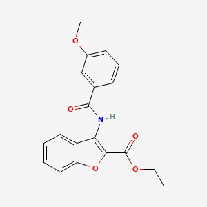 molecular formula C19H17NO5 B2656162 ethyl 3-(3-methoxybenzamido)-1-benzofuran-2-carboxylate CAS No. 477499-69-7