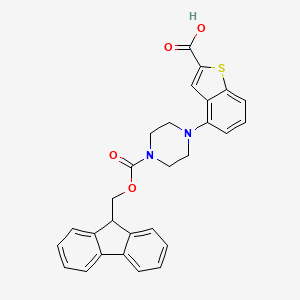 4-[4-(9H-Fluoren-9-ylmethoxycarbonyl)piperazin-1-yl]-1-benzothiophene-2-carboxylic acid