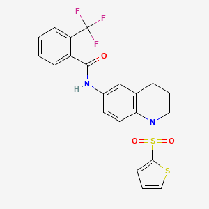 N-[1-(2-thienylsulfonyl)-1,2,3,4-tetrahydroquinolin-6-yl]-2-(trifluoromethyl)benzamide