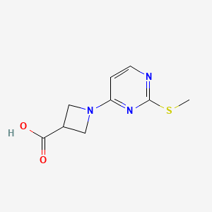 molecular formula C9H11N3O2S B2656181 1-(2-Methylsulfanyl-pyrimidin-4-yl)-azetidine-3-carboxylic acid CAS No. 1289386-12-4