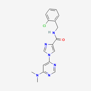 N~4~-(2-chlorobenzyl)-1-[6-(dimethylamino)-4-pyrimidinyl]-1H-imidazole-4-carboxamide