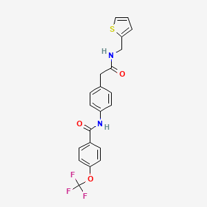 N-(4-(2-oxo-2-((thiophen-2-ylmethyl)amino)ethyl)phenyl)-4-(trifluoromethoxy)benzamide