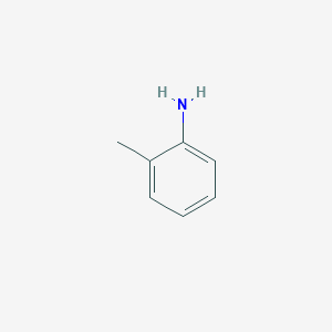 molecular formula C7H9N<br>C6H4CH3NH2<br>C7H9N B026562 o-Toluidine CAS No. 95-53-4
