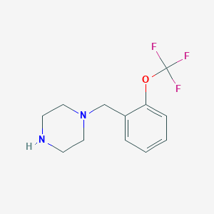 molecular formula C12H15F3N2O B2656224 1-[2-(Trifluoromethoxy)benzyl]piperazine CAS No. 886762-54-5